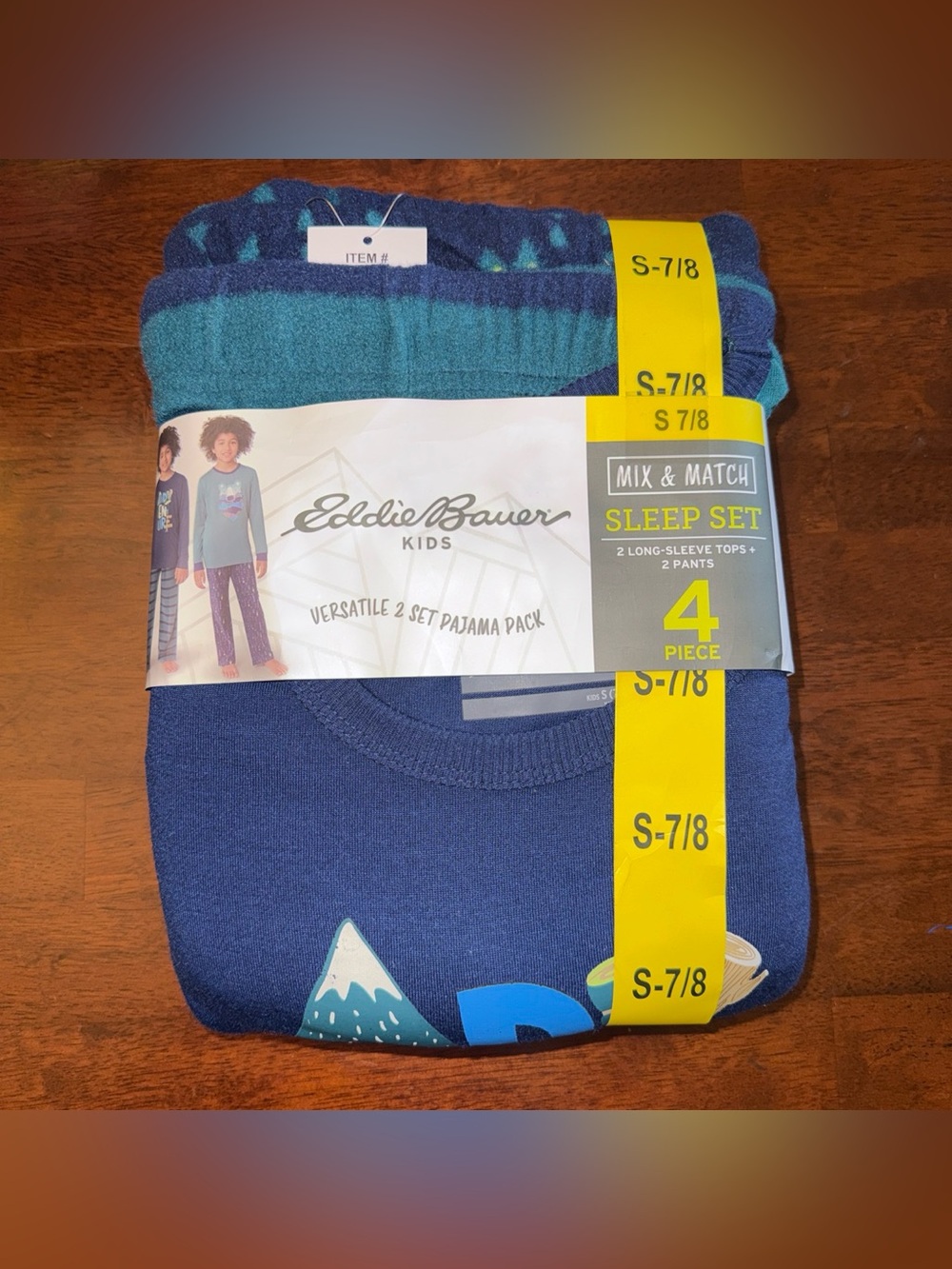 NWT EDDIE BAUER versatile 2 set pajama pack 4 piece sz S (7/8) ✨